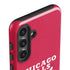 NBA Chicago Bulls Red Distressed Galaxy S24 Impact Case